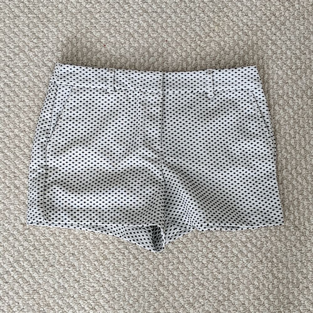 Loft black and white shorts